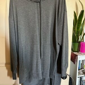 Women’s Gray tunic style hoodie